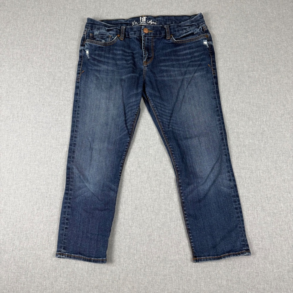 !it Jeans Los Angeles Dark Wash Distressed Ankle Jeans Size 31